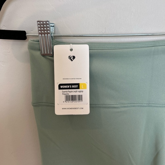 Women’s Best Essential Leggings, Pistachio, Large Regular Length - Picture 4 of 7